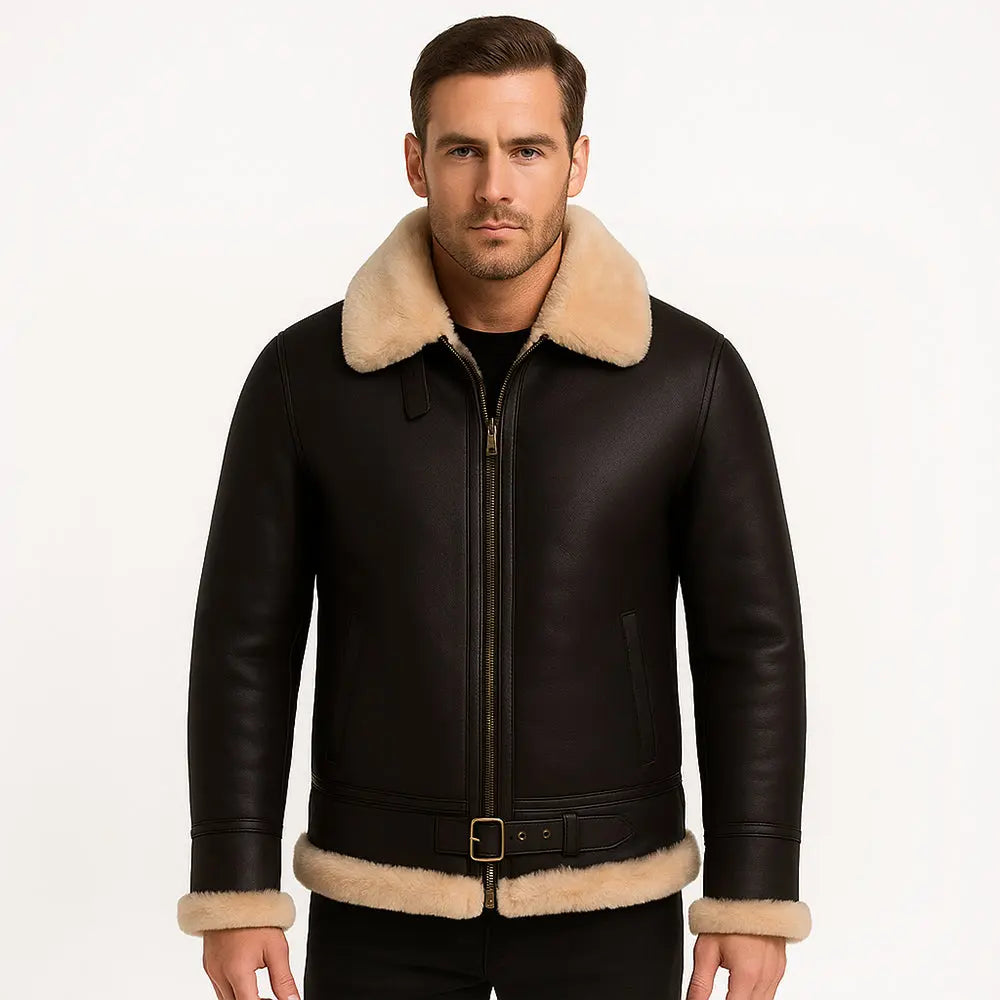 Men's SQUADRON RAF B3 Aviator Bomber Jacket My Store