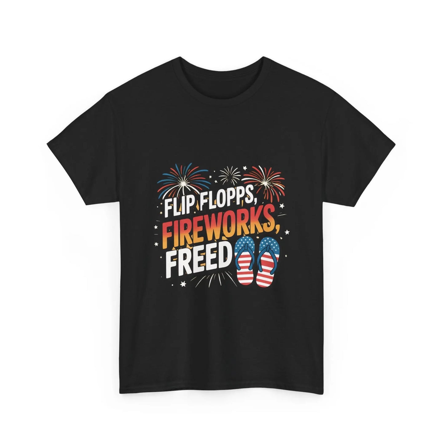 Patriotic Tee Shirt - Flip Flop Independence Day 4th July USA American Patriotic T-Shirt Printify