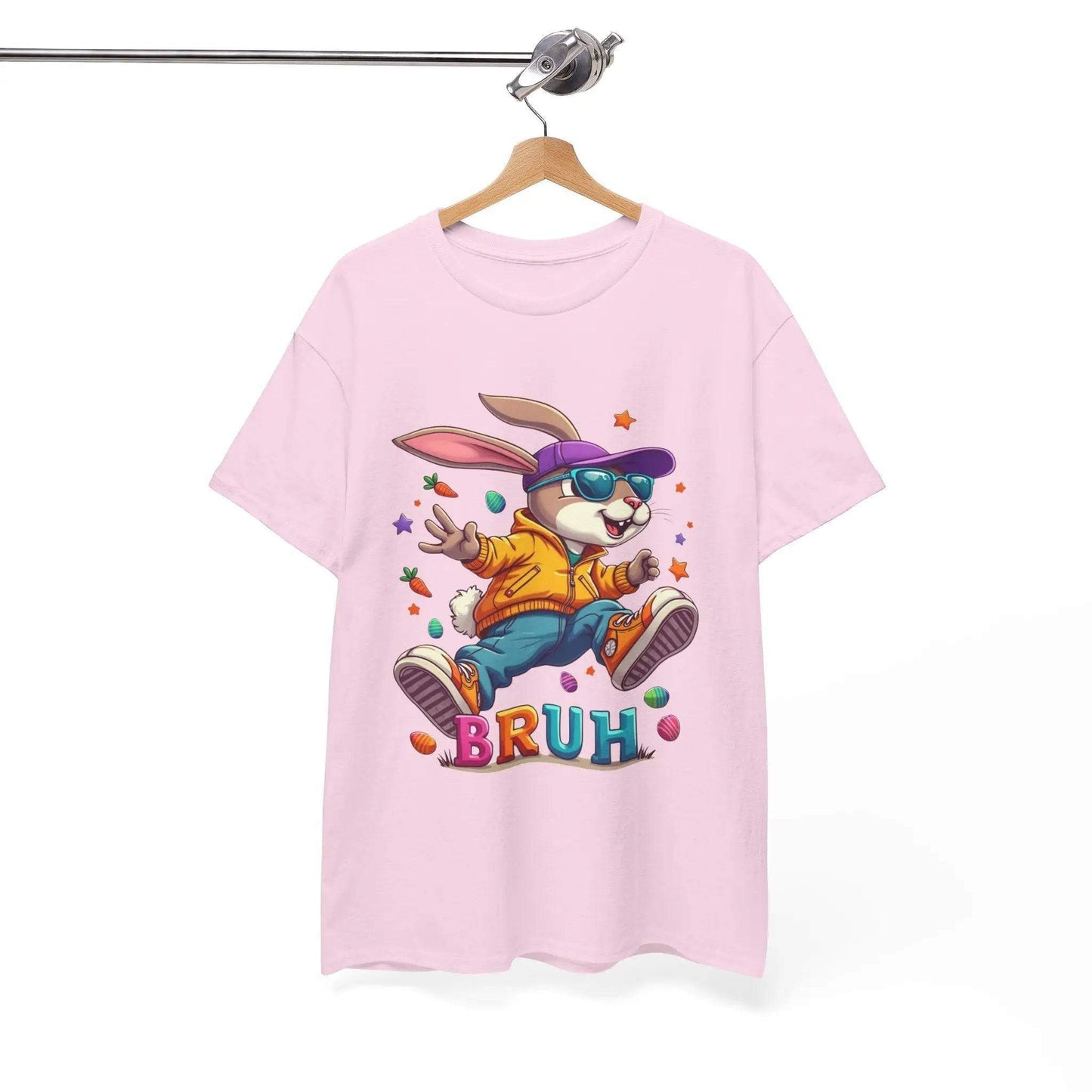 Cool Bunny Bruh Unisex Heavy Cotton Tee - Perfect for Spring Celebrations Printify