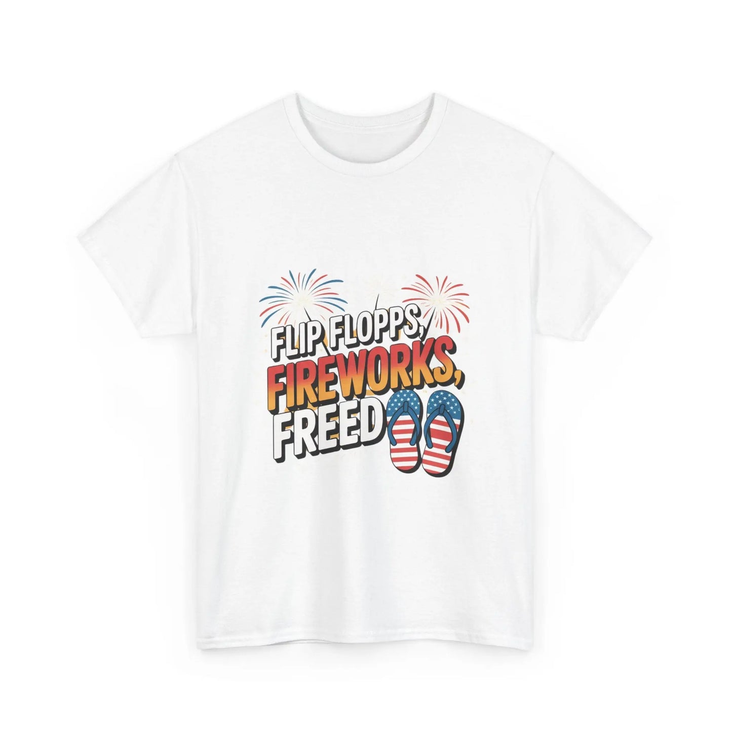 Patriotic Tee Shirt - Flip Flop Independence Day 4th July USA American Patriotic T-Shirt Printify