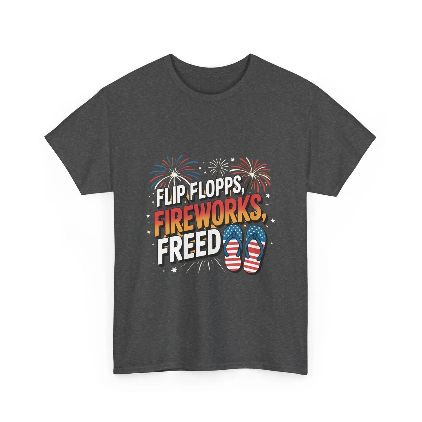 Patriotic Tee Shirt - Flip Flop Independence Day 4th July USA American Patriotic T-Shirt Printify
