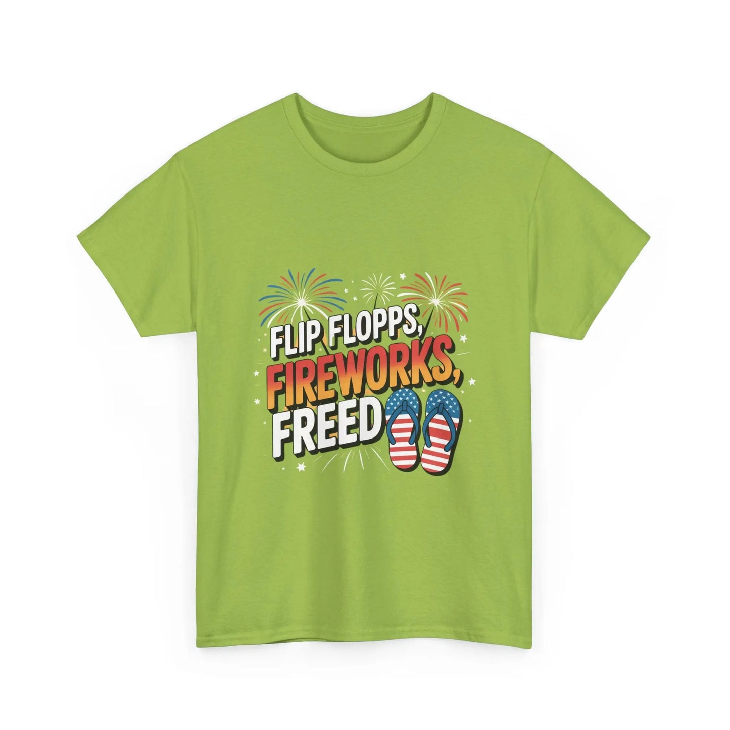 Patriotic Tee Shirt - Flip Flop Independence Day 4th July USA American Patriotic T-Shirt Printify