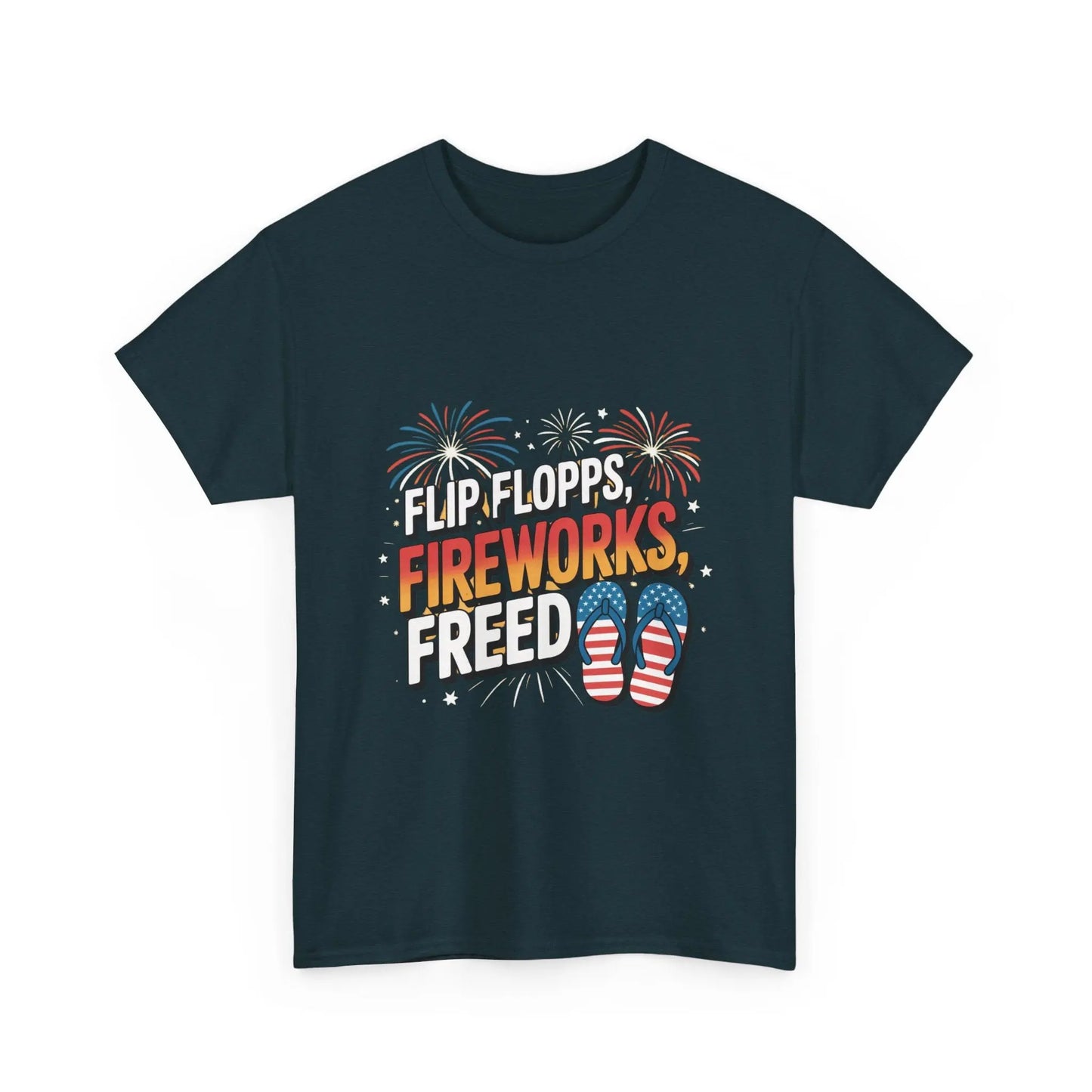 Patriotic Tee Shirt - Flip Flop Independence Day 4th July USA American Patriotic T-Shirt Printify