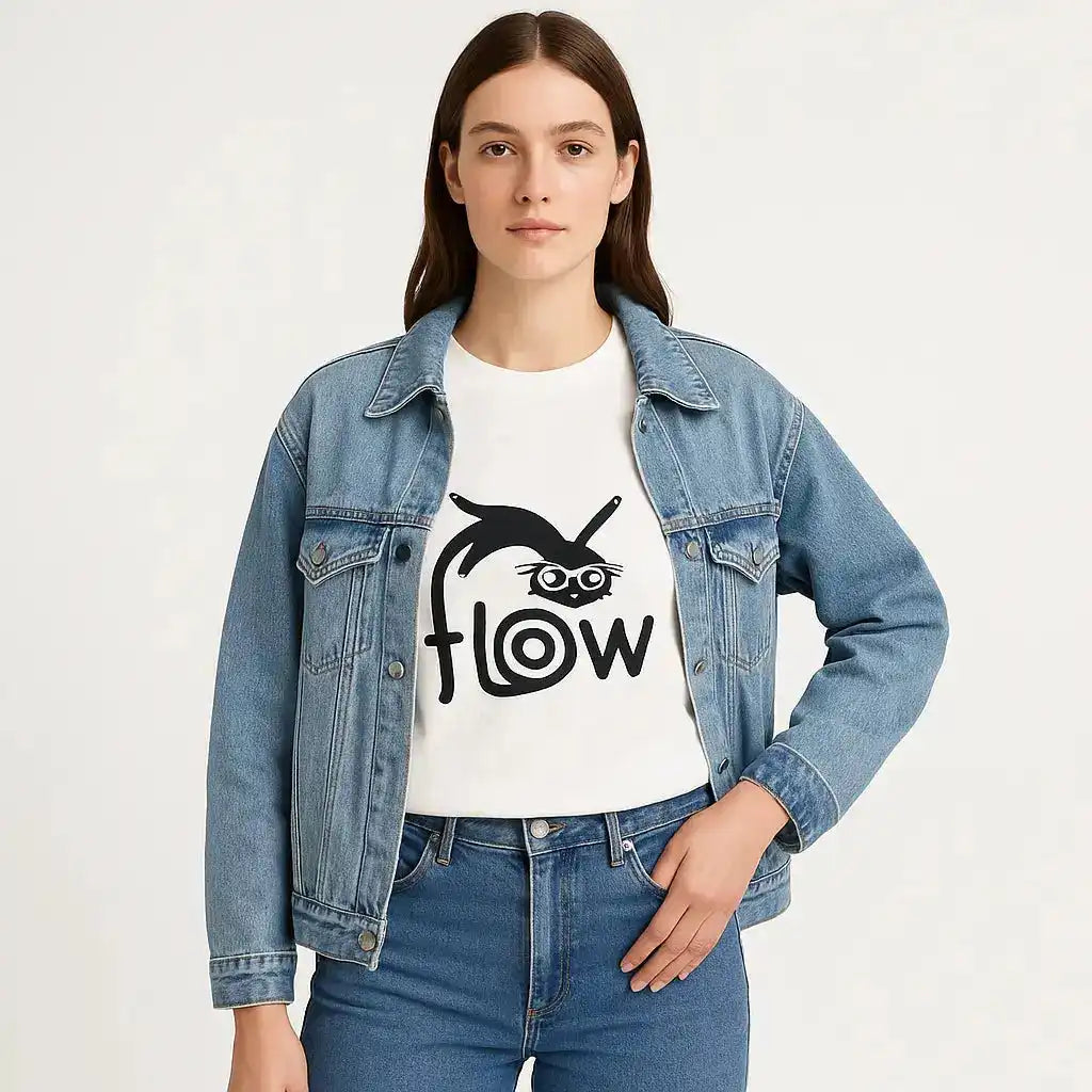 Flow Unisex Heavy Cotton Tee - Fun and Comfortable Graphic Tee for Everyone Printify