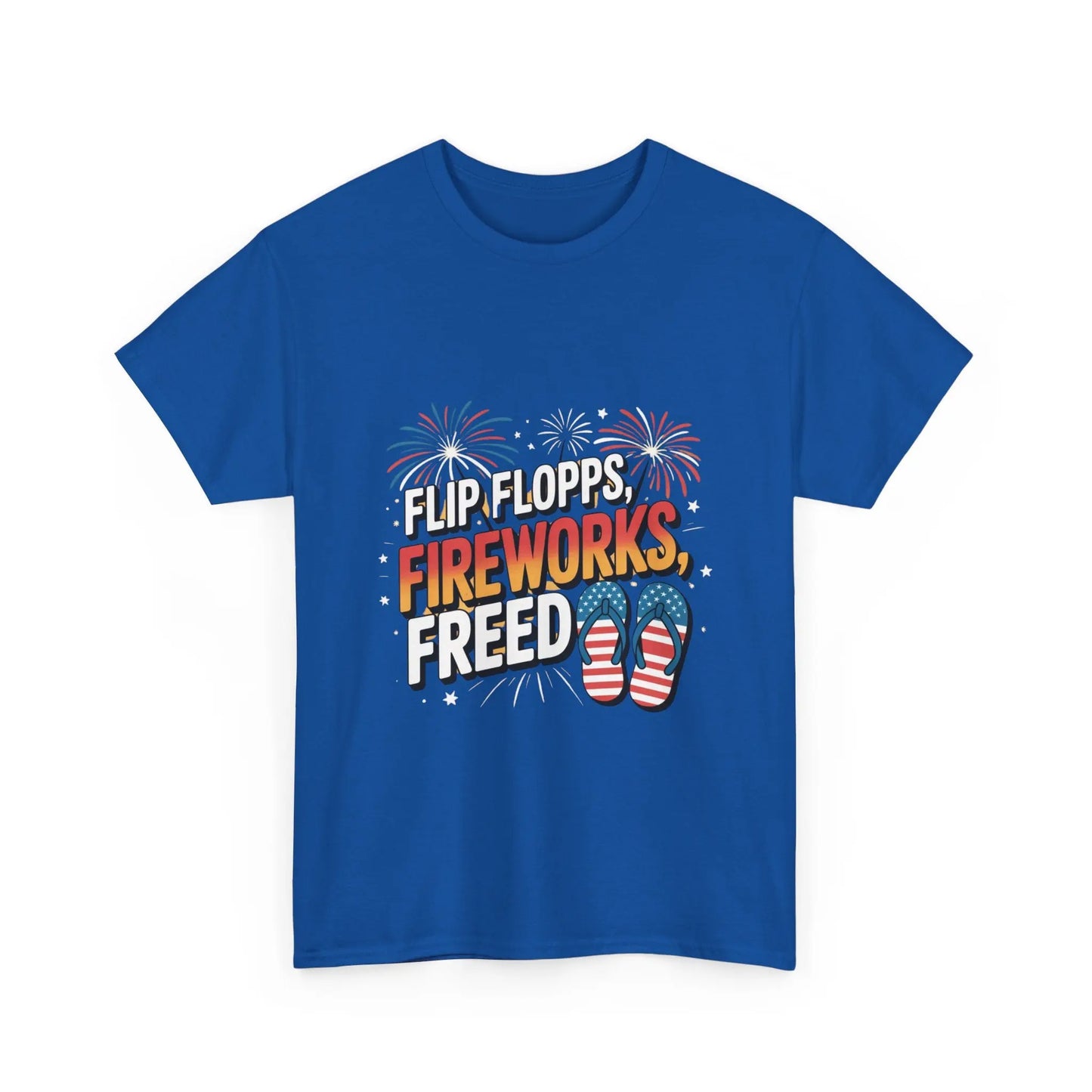 Patriotic Tee Shirt - Flip Flop Independence Day 4th July USA American Patriotic T-Shirt Printify
