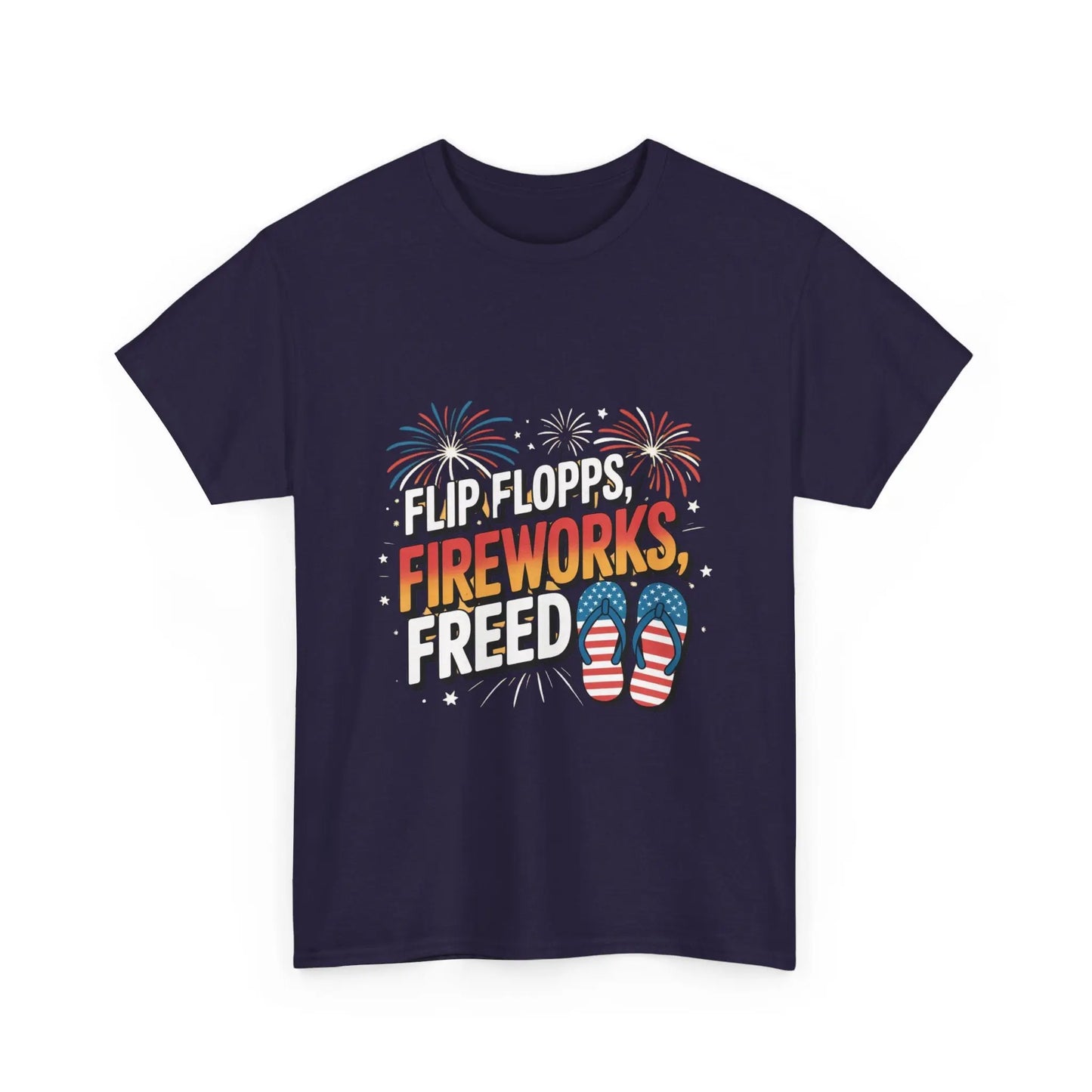 Patriotic Tee Shirt - Flip Flop Independence Day 4th July USA American Patriotic T-Shirt Printify