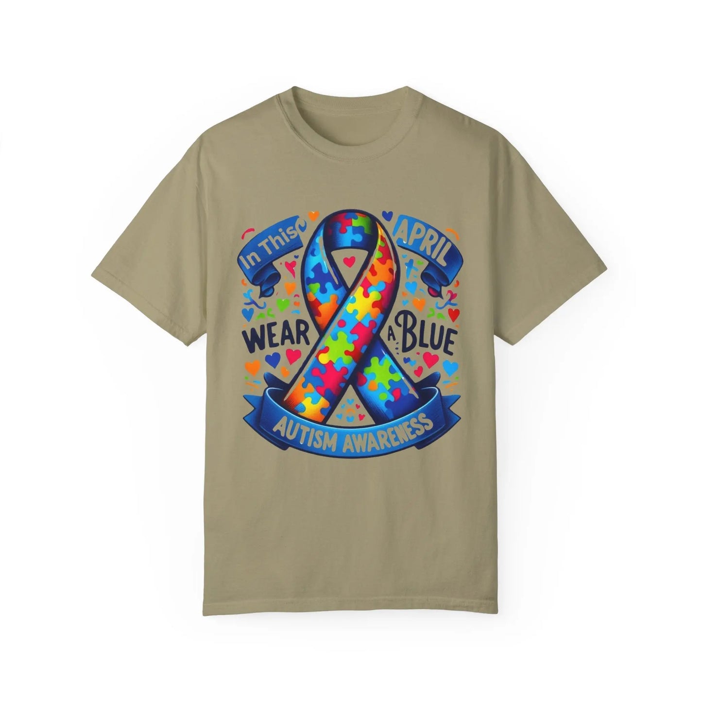 Autism Awareness T-Shirt - Wear Blue in April Printify
