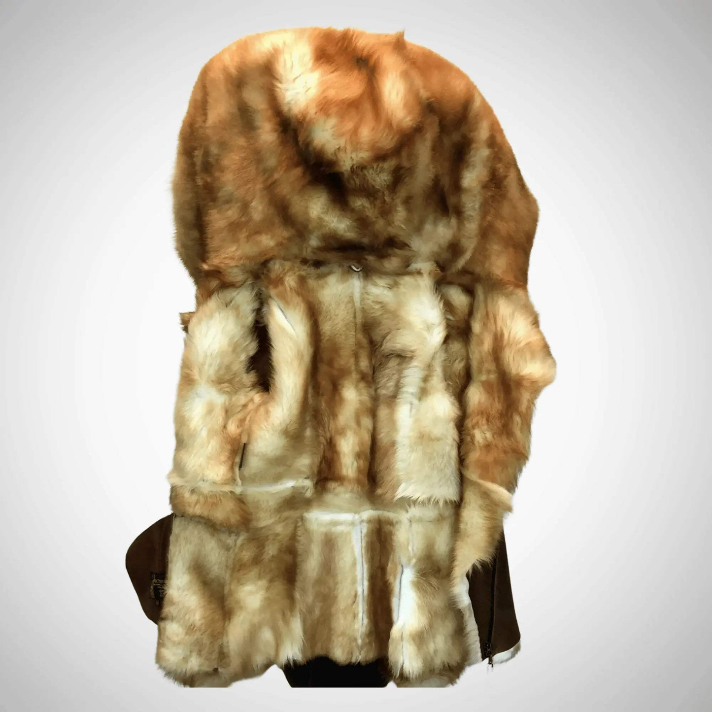 Women's Long-Hair Toscana Shearling Leather Coat with Hood My Store
