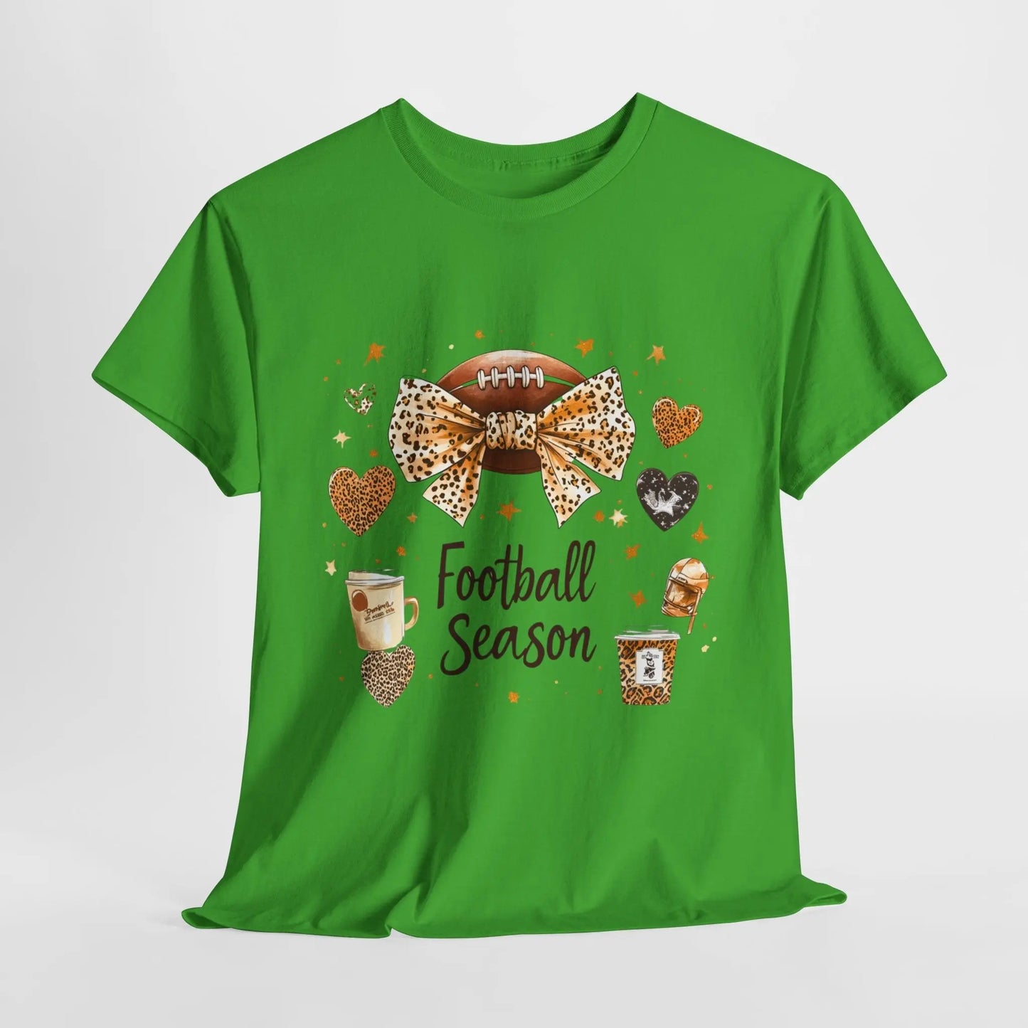 Football Season Unisex Heavy Cotton Tee - Perfect for Game Day and Tailgating Printify