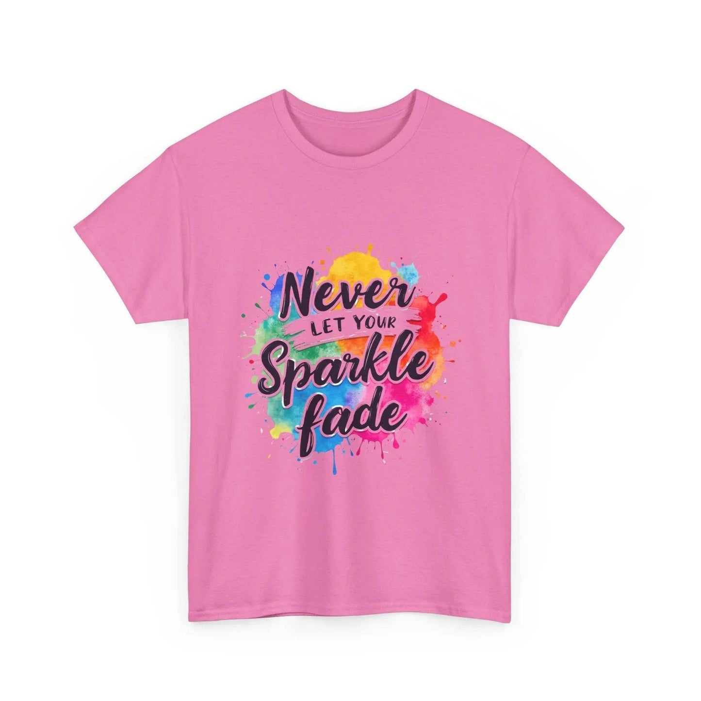 Inspirational Unisex Heavy Cotton Tee - 'Never Let Your Sparkle Fade' My Store