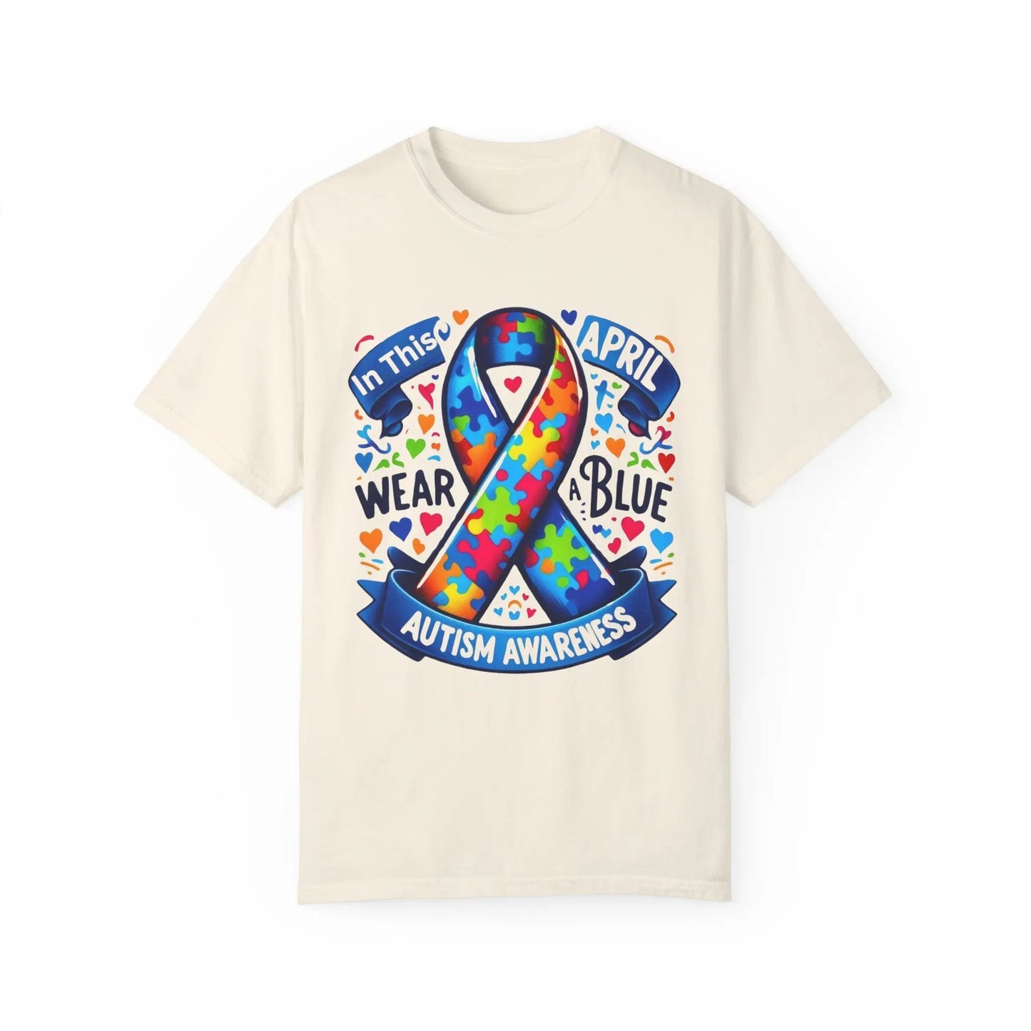 Autism Awareness T-Shirt - Wear Blue in April Printify