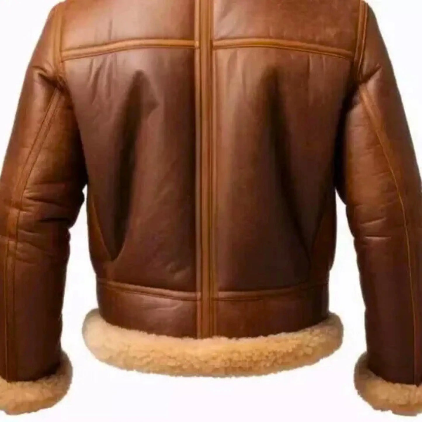 RAF B3 Shearling Bomber Jacket – Men’s Brown Sheepskin Leather Aviator Coat | Authentic WWII Pilot Style My Store