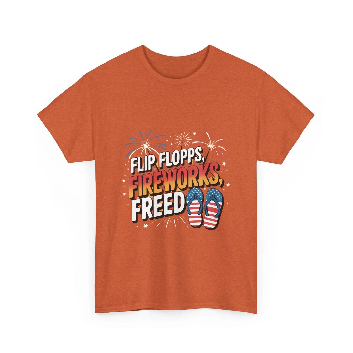 Patriotic Tee Shirt - Flip Flop Independence Day 4th July USA American Patriotic T-Shirt Printify