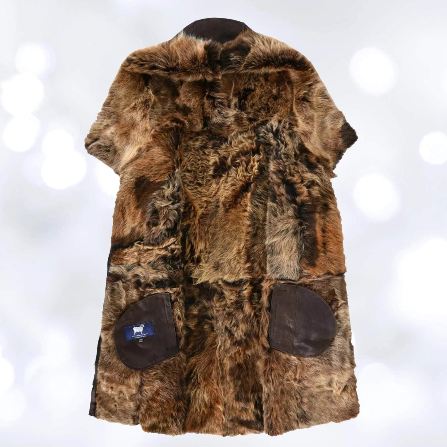 Women's Brown Hooded Shearling 3/4 Length Toscana Jacket My Store