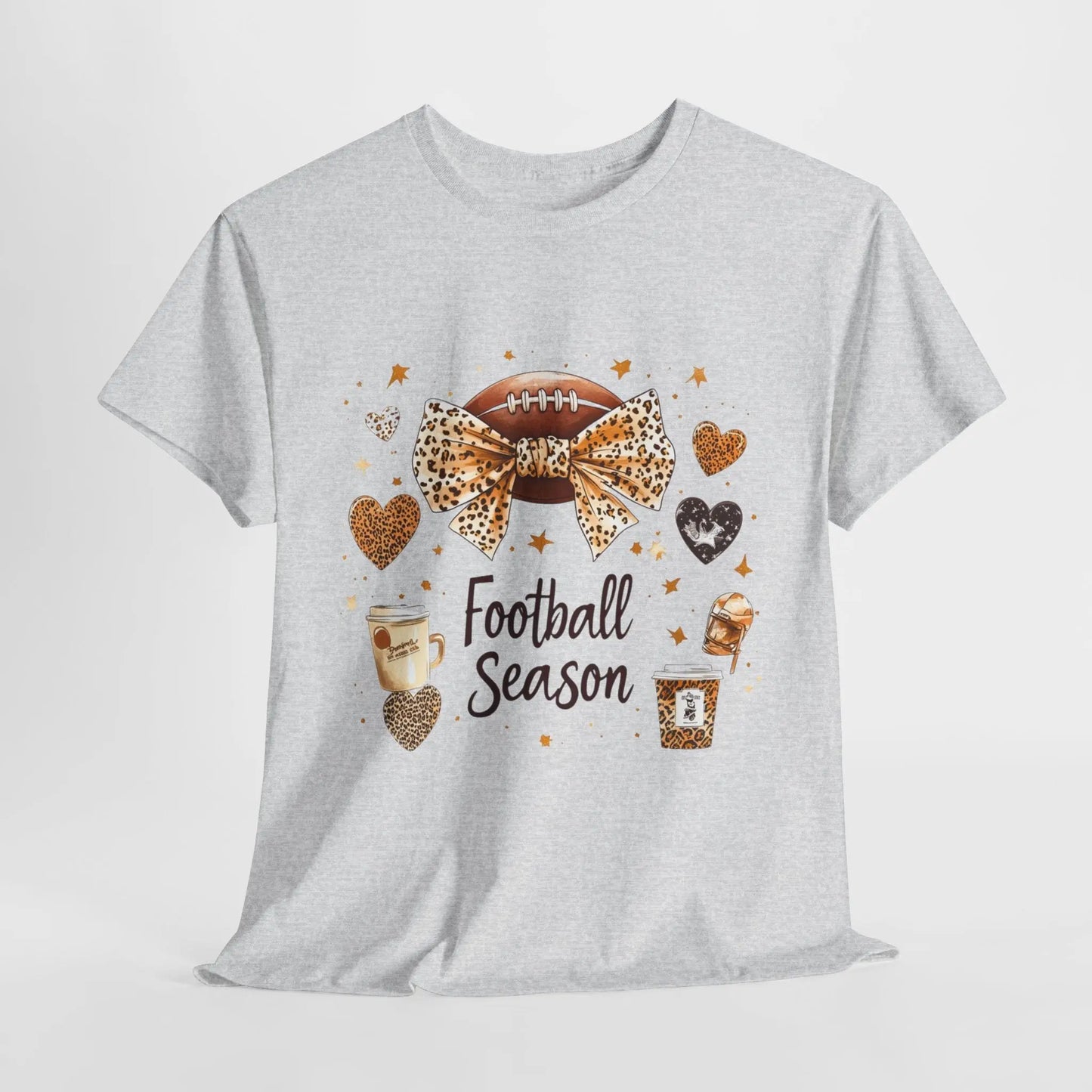 Football Season Unisex Heavy Cotton Tee - Perfect for Game Day and Tailgating Printify