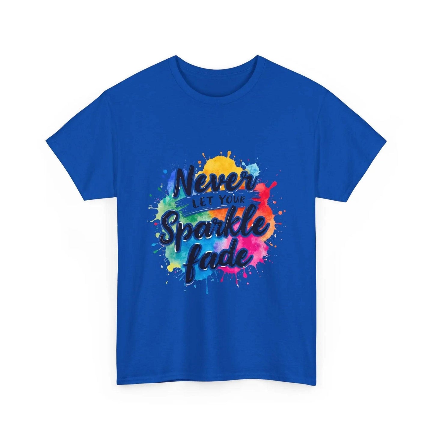 Inspirational Unisex Heavy Cotton Tee - 'Never Let Your Sparkle Fade' My Store