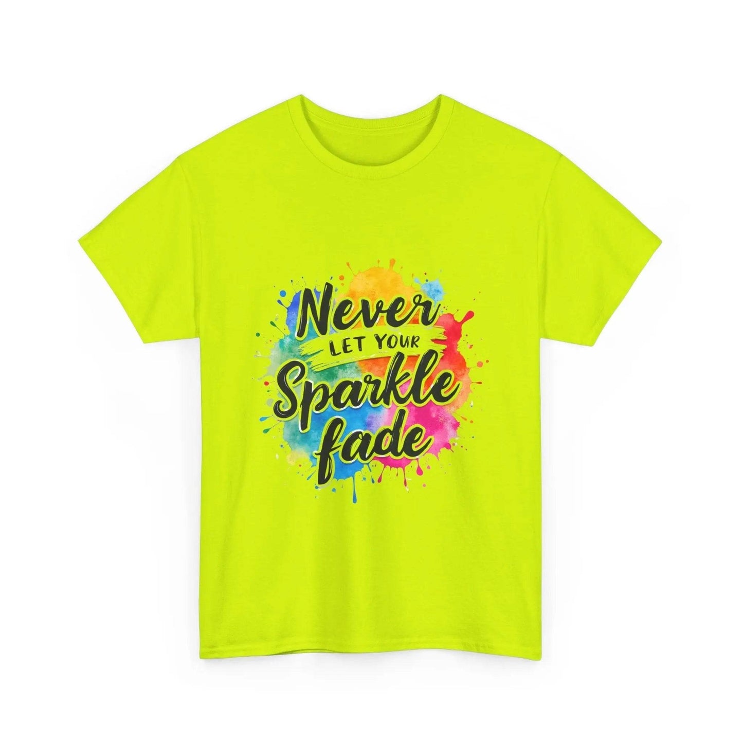 Inspirational Unisex Heavy Cotton Tee - 'Never Let Your Sparkle Fade' My Store