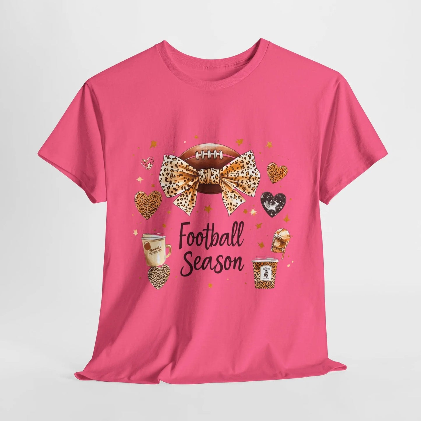 Football Season Unisex Heavy Cotton Tee - Perfect for Game Day and Tailgating Printify