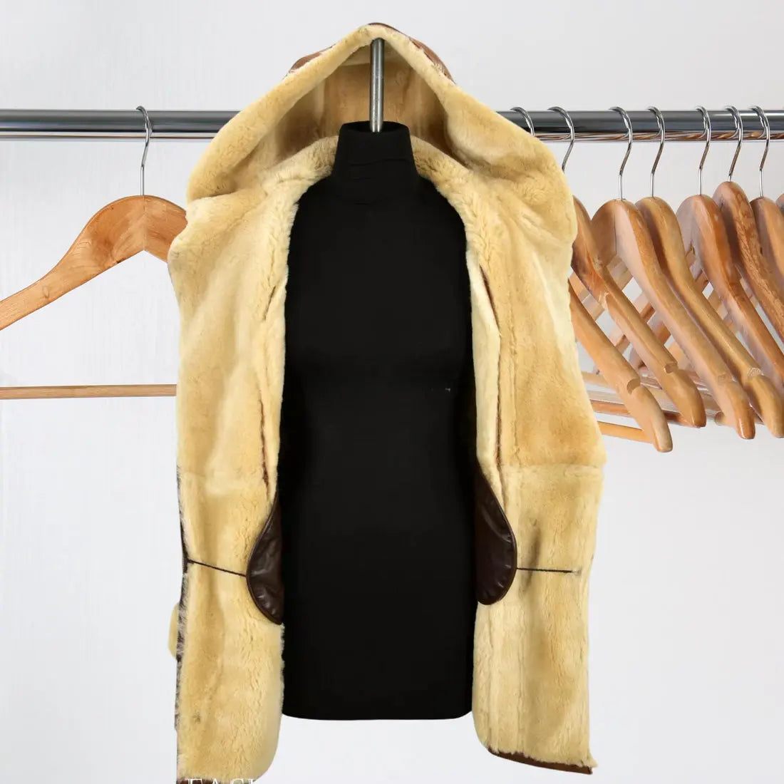 Women’s Copper Vintage B3 Bomber Real Shearling Aviator Coat My Store