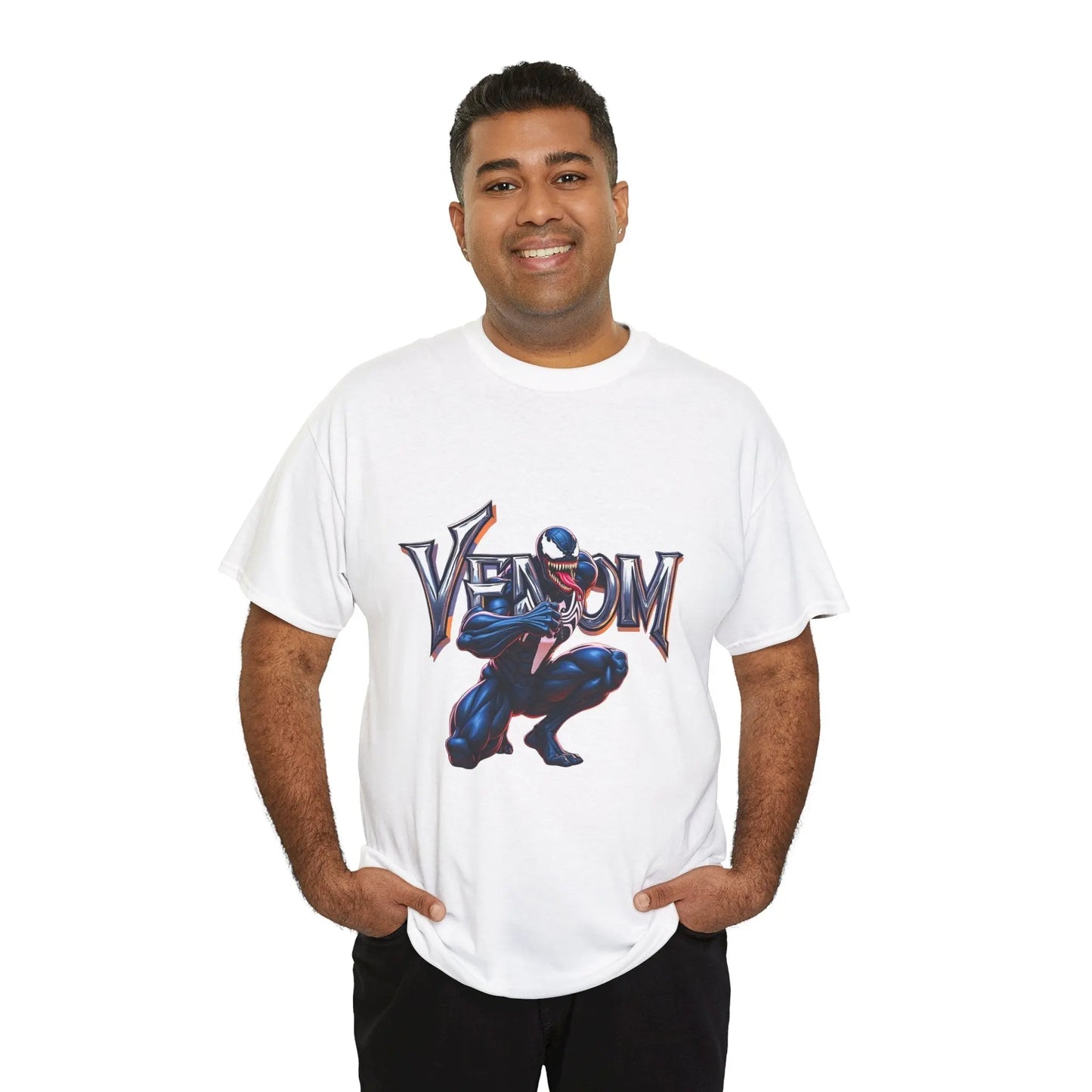 Venom Unisex Heavy Cotton Tee - Perfect for Marvel Fans Printify