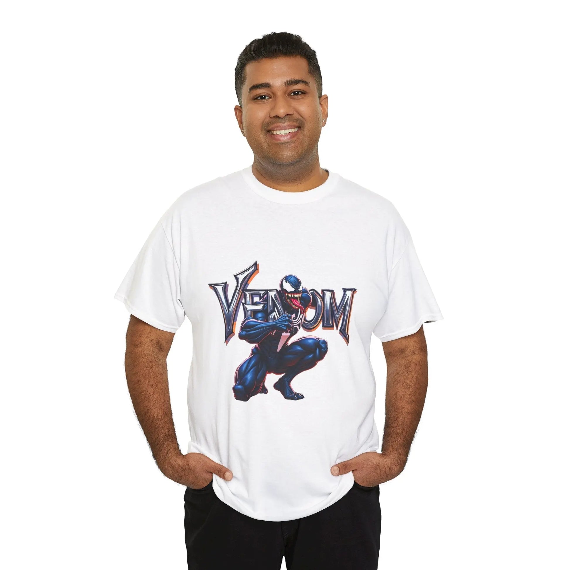 Venom Unisex Heavy Cotton Tee - Perfect for Marvel Fans Printify
