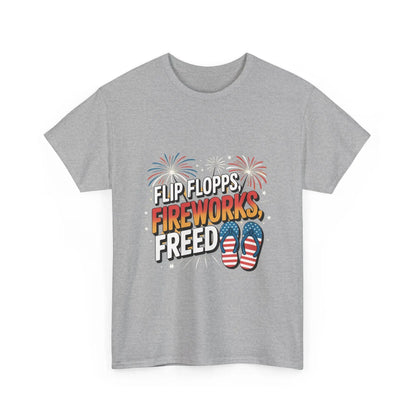 Patriotic Tee Shirt - Flip Flop Independence Day 4th July USA American Patriotic T-Shirt Printify