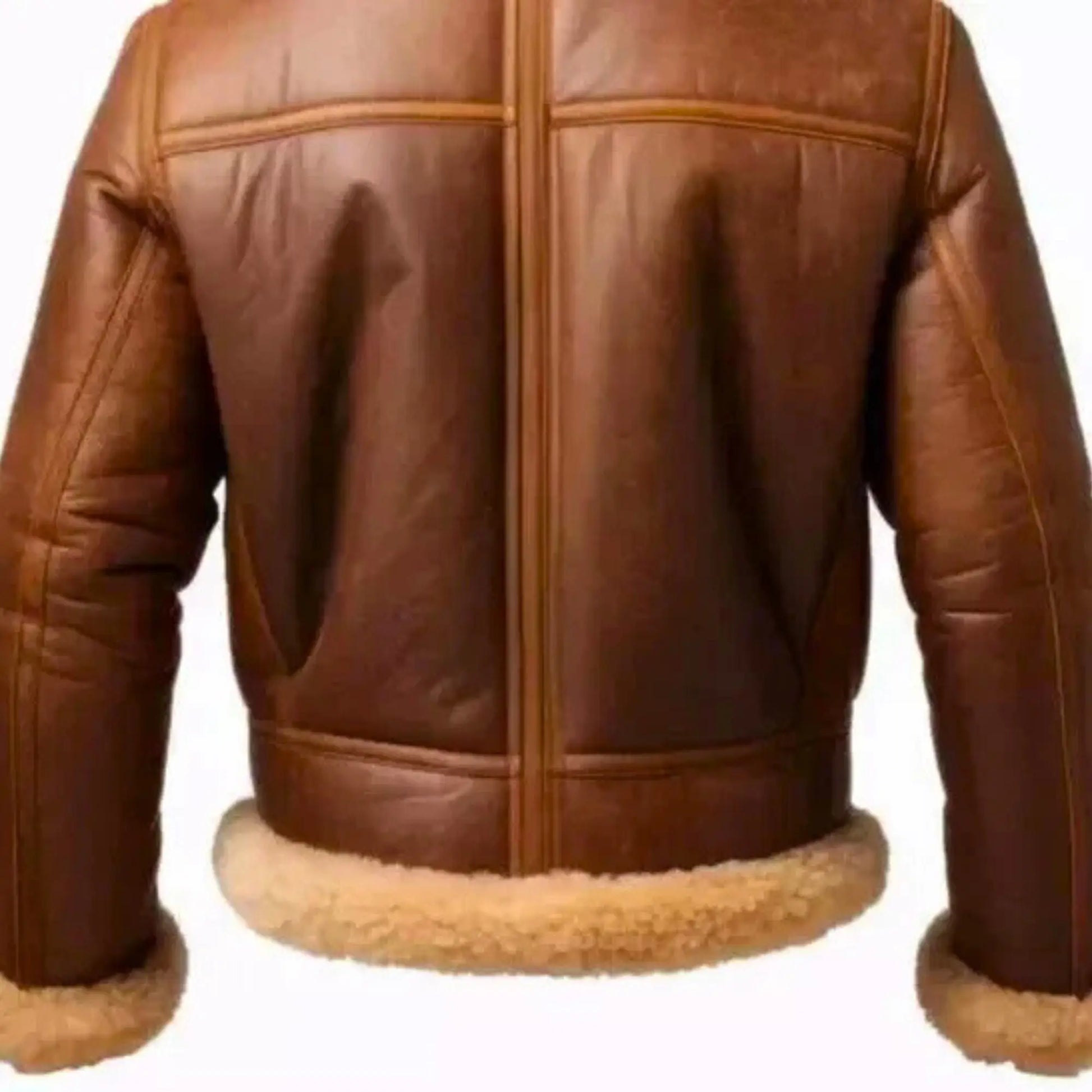 RAF B3 Shearling Bomber Jacket – Men’s Brown Sheepskin Leather Aviator Coat | Authentic WWII Pilot Style My Store