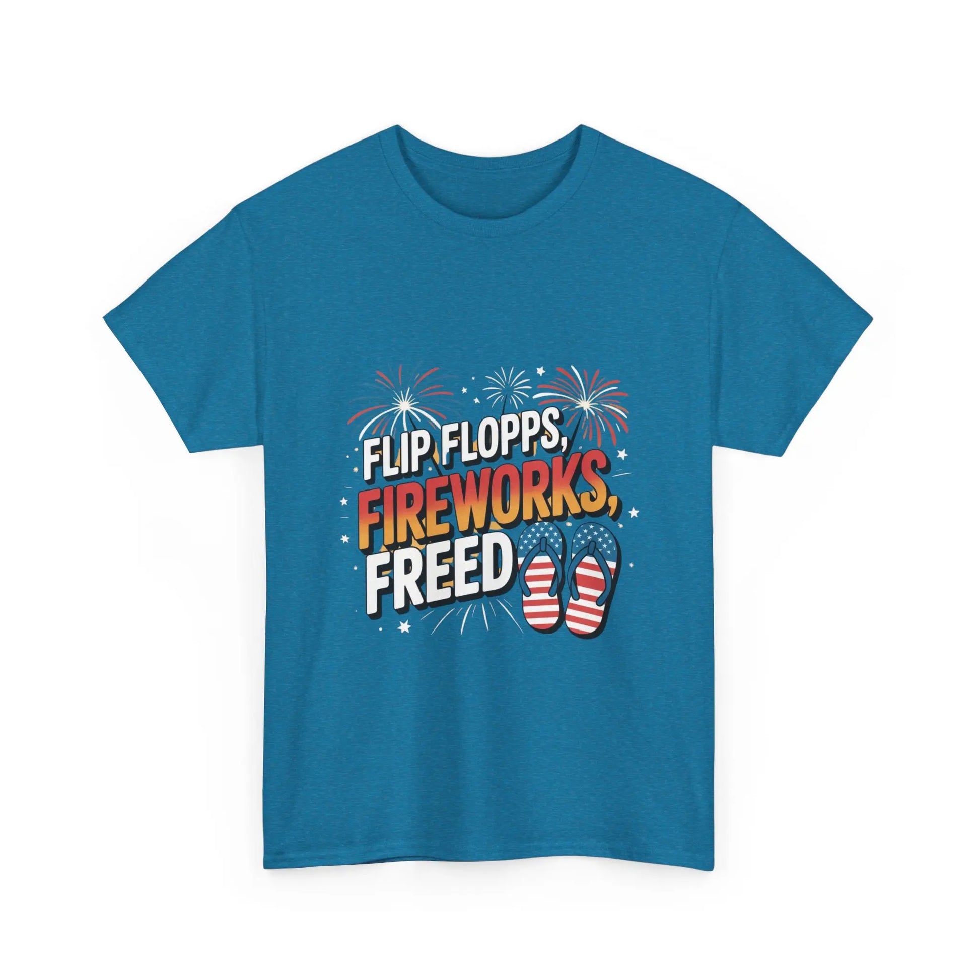 Patriotic Tee Shirt - Flip Flop Independence Day 4th July USA American Patriotic T-Shirt Printify