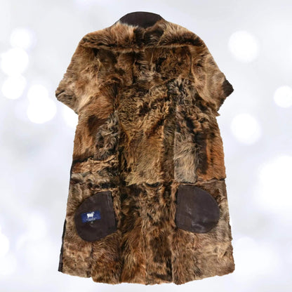 Women's Brown Hooded Shearling 3/4 Length Toscana Jacket My Store