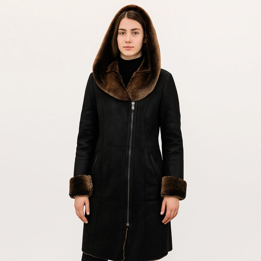 Bakshi Artisanal Handcrafted Sheepskin Shearling Coat My Store