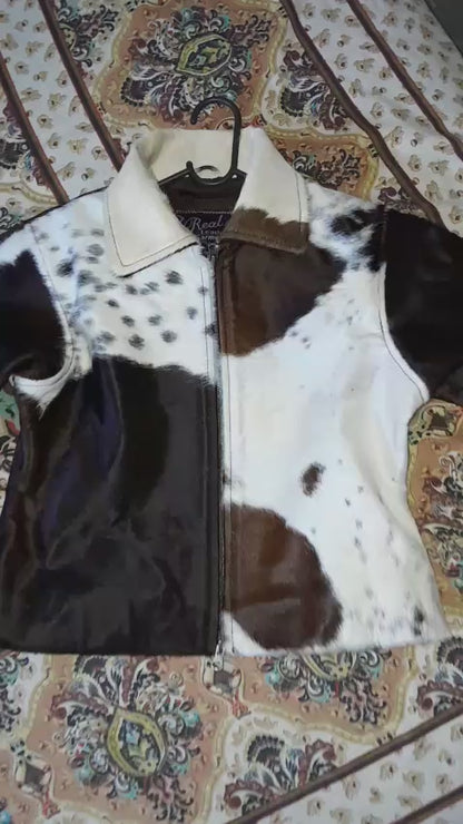Genuine Cowhide Leather Jacket for Women